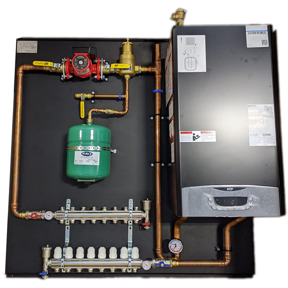 Solar Panels Radiant Floor Heat Exchanger Off-Grid Supply Gas